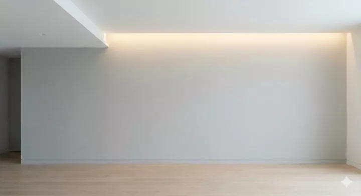 조명 설치를 위한 마이너스 몰딩 이미지